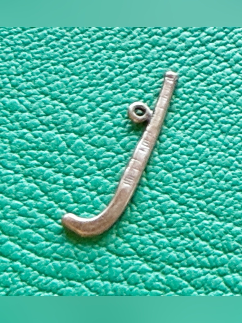 Hockey Stick Silver Charm Player Fan Delicate Sporty High School College Pro